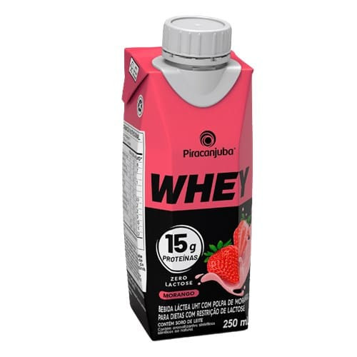 Whey Sabor Morango Piracanjuba 250ml