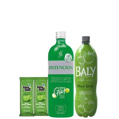 COMBO DE GIN INTENCION MAÇÃ VERDE 