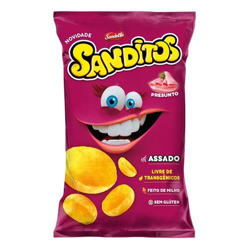 Salgadinho Sanditos Presunto Embalagem 140g