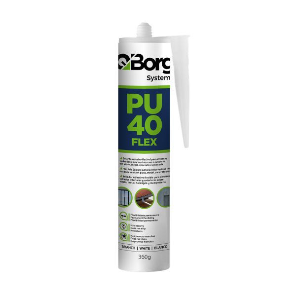 Selante PU Cinza 360g PU40 Flex Qborg