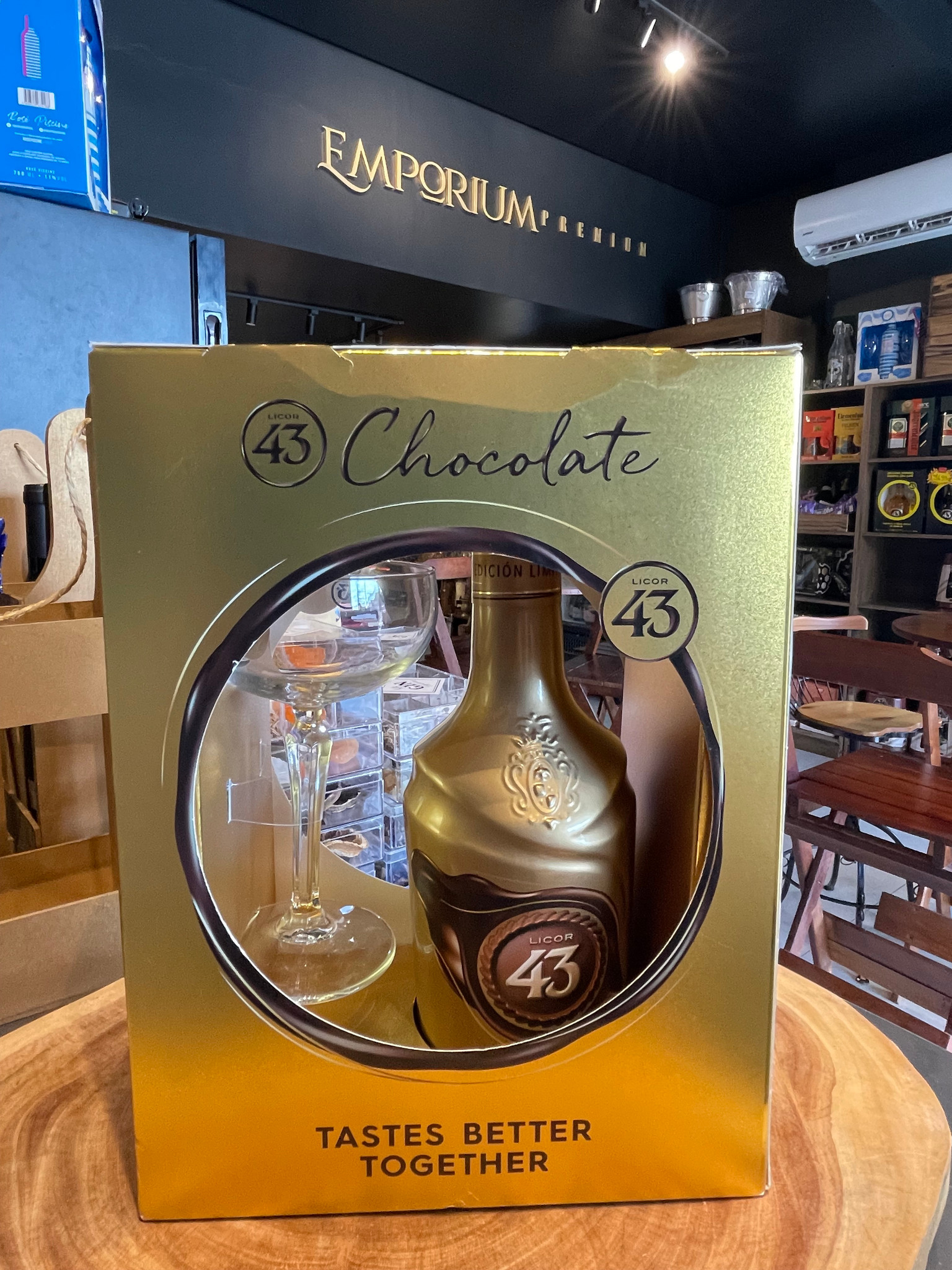 KIT Licor 43 Chocolate com Taça 