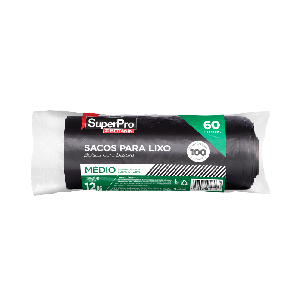 SACO LIXO SUPERPRO 60L/M RL C100