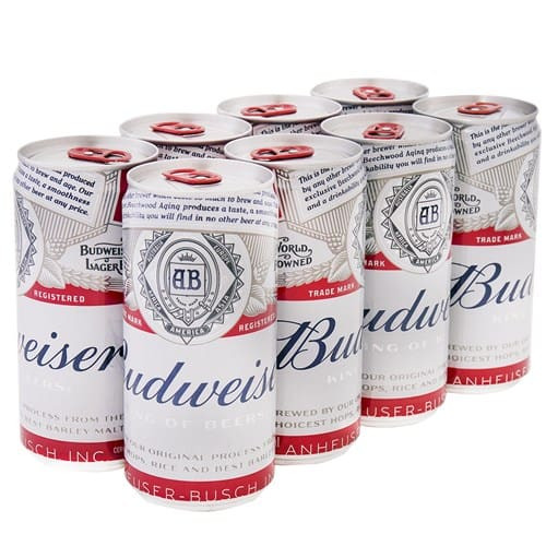 Cerveja Budweiser 269ml Lata 8un