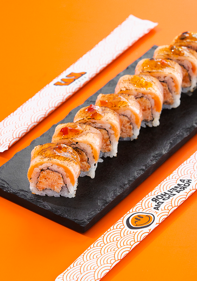 Uramaki Maçaricado Sweet Chilli (8 Peças)