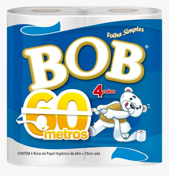 Papel Higiênico Bob 60m 4 rolos