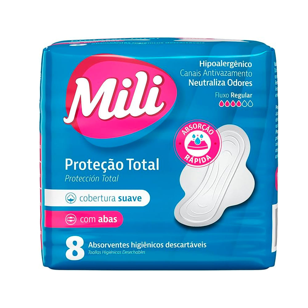 ABSORVENTE MILI C/ABA C/8