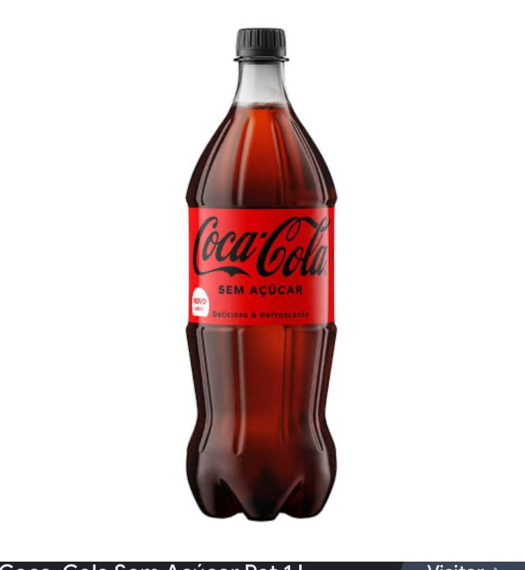 COCA COLA SEM ACUCAR PET 1 LT
