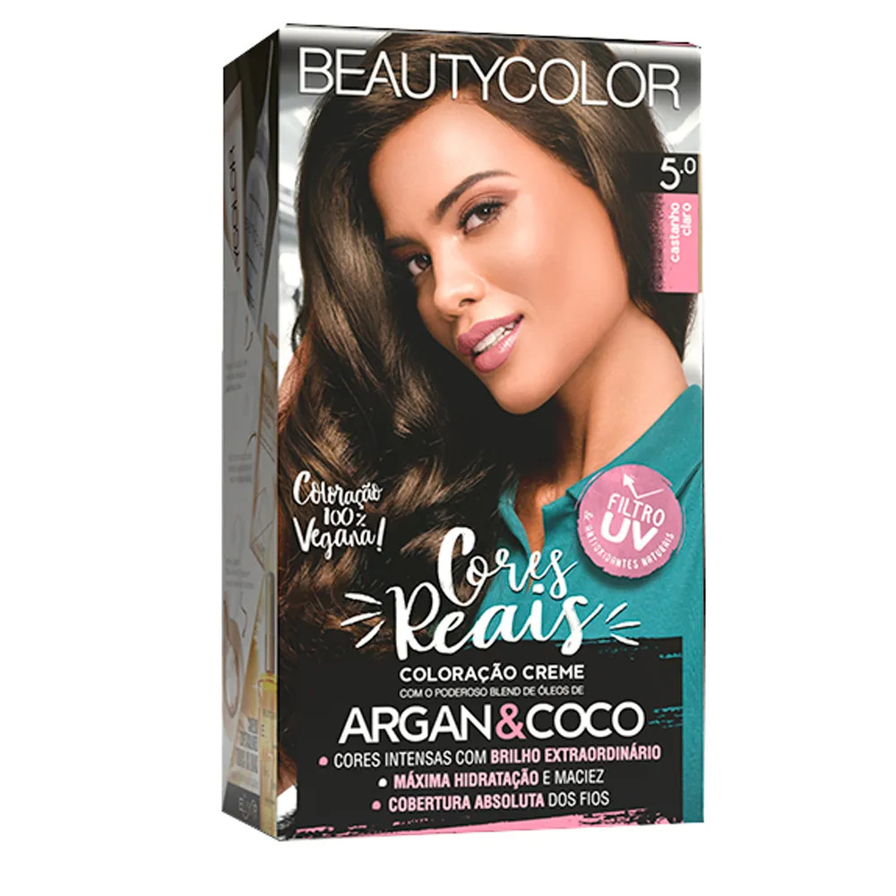 COLORAÇÃO TINTURA  BEAUTYCOLOR 5.0 CASTANHO CLARO