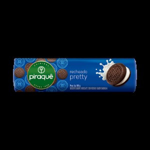 BISCOITO PIRAQUÊ RECHEADO PRETTY 160G