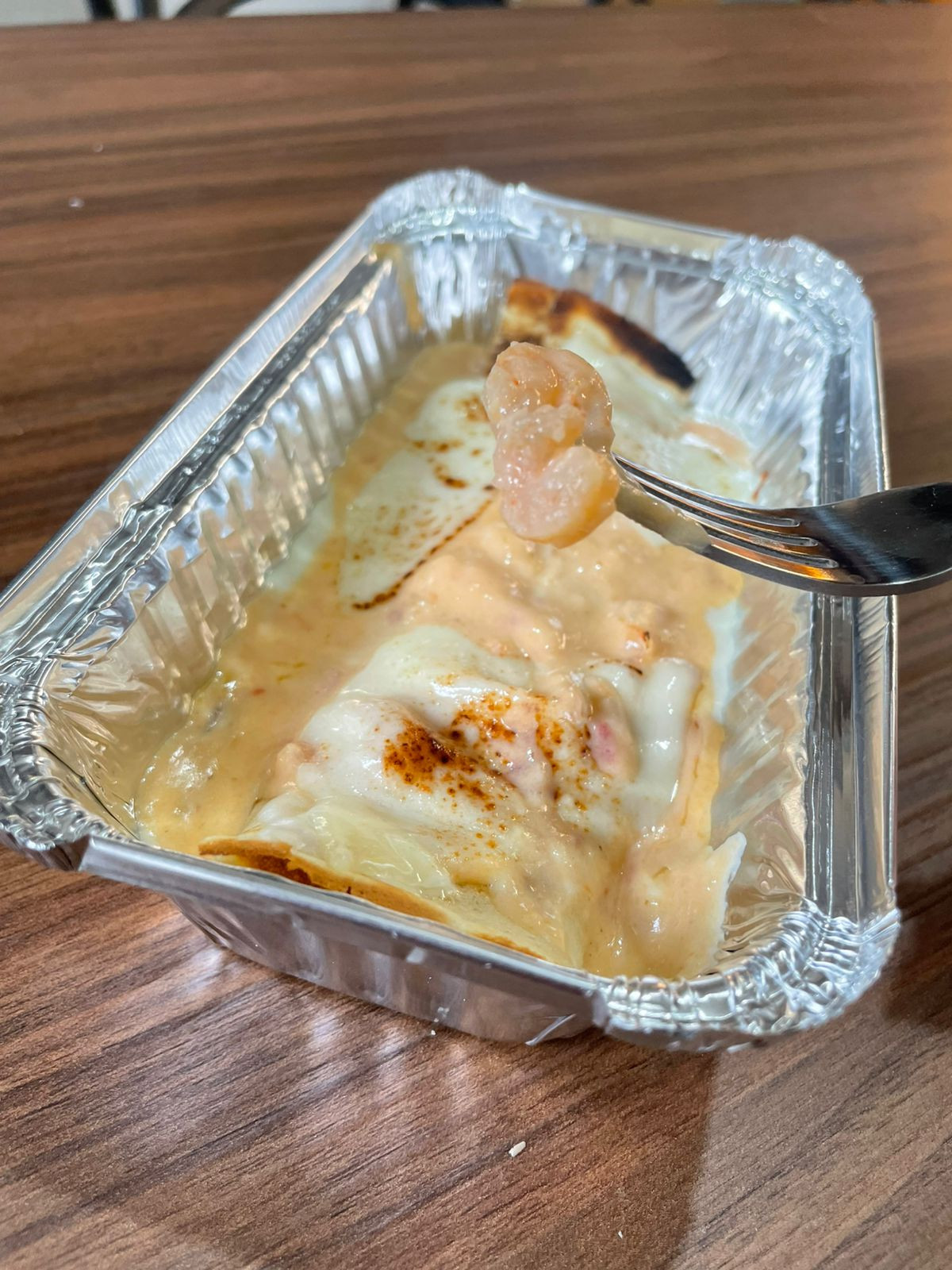 Panqueca de camarão
