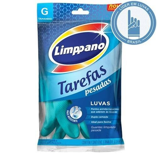 Luva Limppano Tarefas Pesadas G Embalagem 1 Par