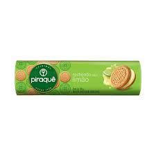 BISCOITO PIRAQUE  RECHEADO SABOR LIMÃO 160G -