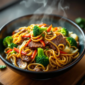 YAKISOBA CARNE E FRANGO 1 PESSOA