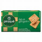 BISCOITO PIRAQUE 215G GERGELIM CRACKER ÁGUA SAL