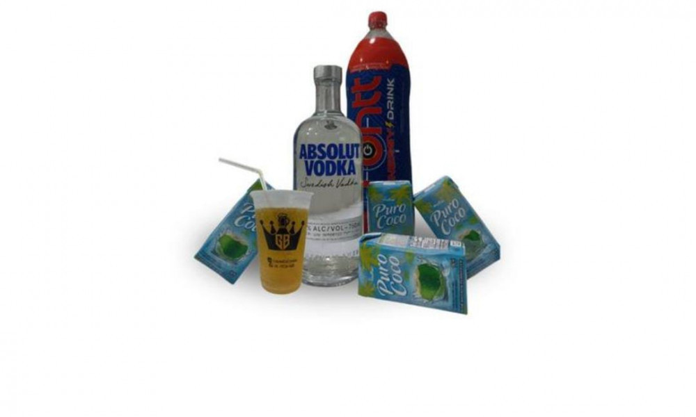 Combo Vodka Absolut 1L 6 gelos 