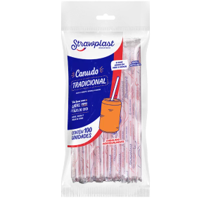 CANUDO PLASTICO STRAWPLAST C/100UN