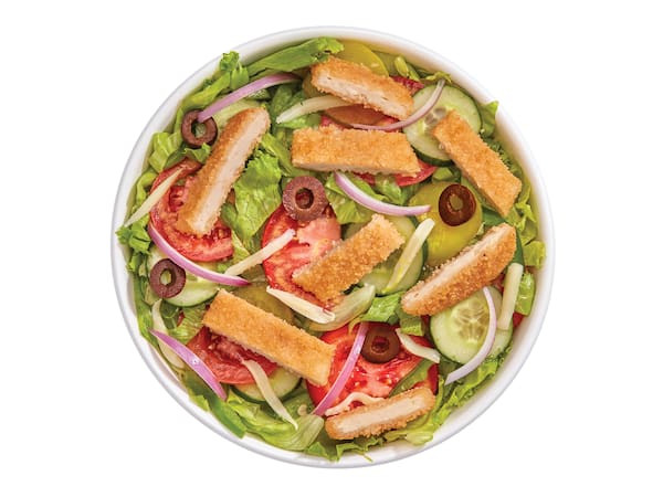 Salada de Frango Empanado