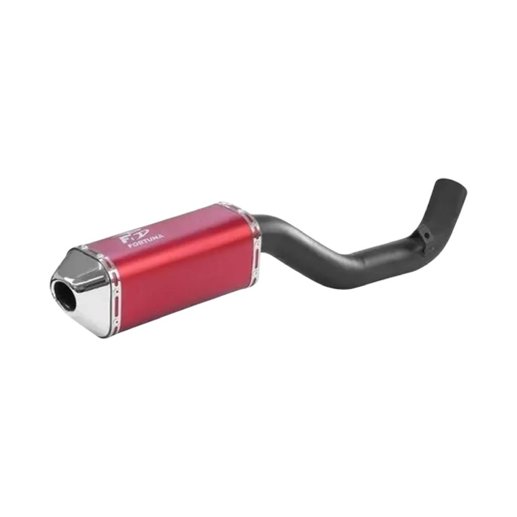 ESCAPE CRF 230/240 MM MINI TRI VERM. CURVA INOX ALUM FORTUNA