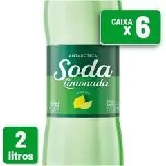 REFRIGERANTE ANTARCTICA SODA LIMONADA PET 2L PACK 6 UN