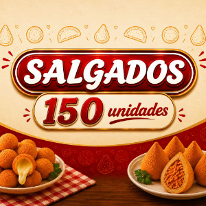 SALGADOS 150 UNIDADES