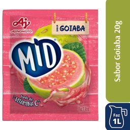 Refresco em Pó Sabor Goiaba Mid 20g