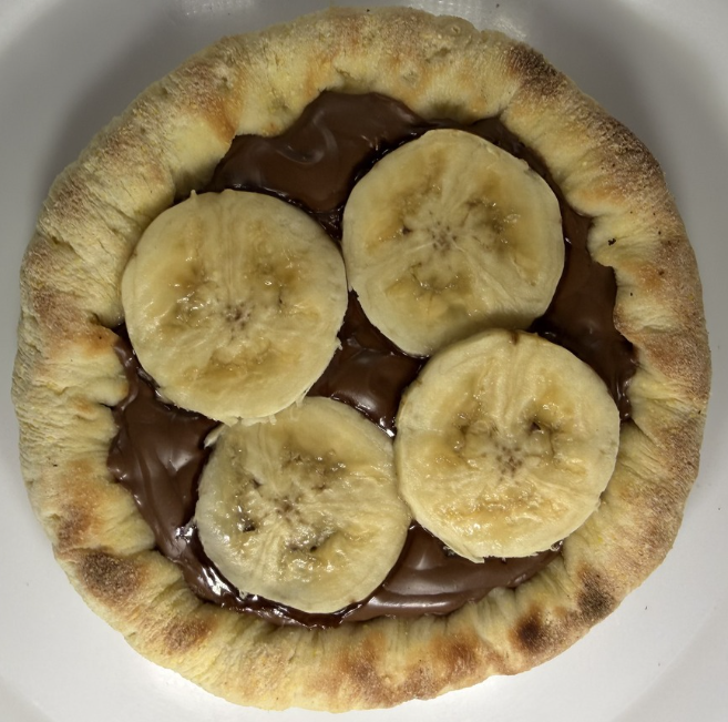 ESFIHA NUTELLA COM BANANA