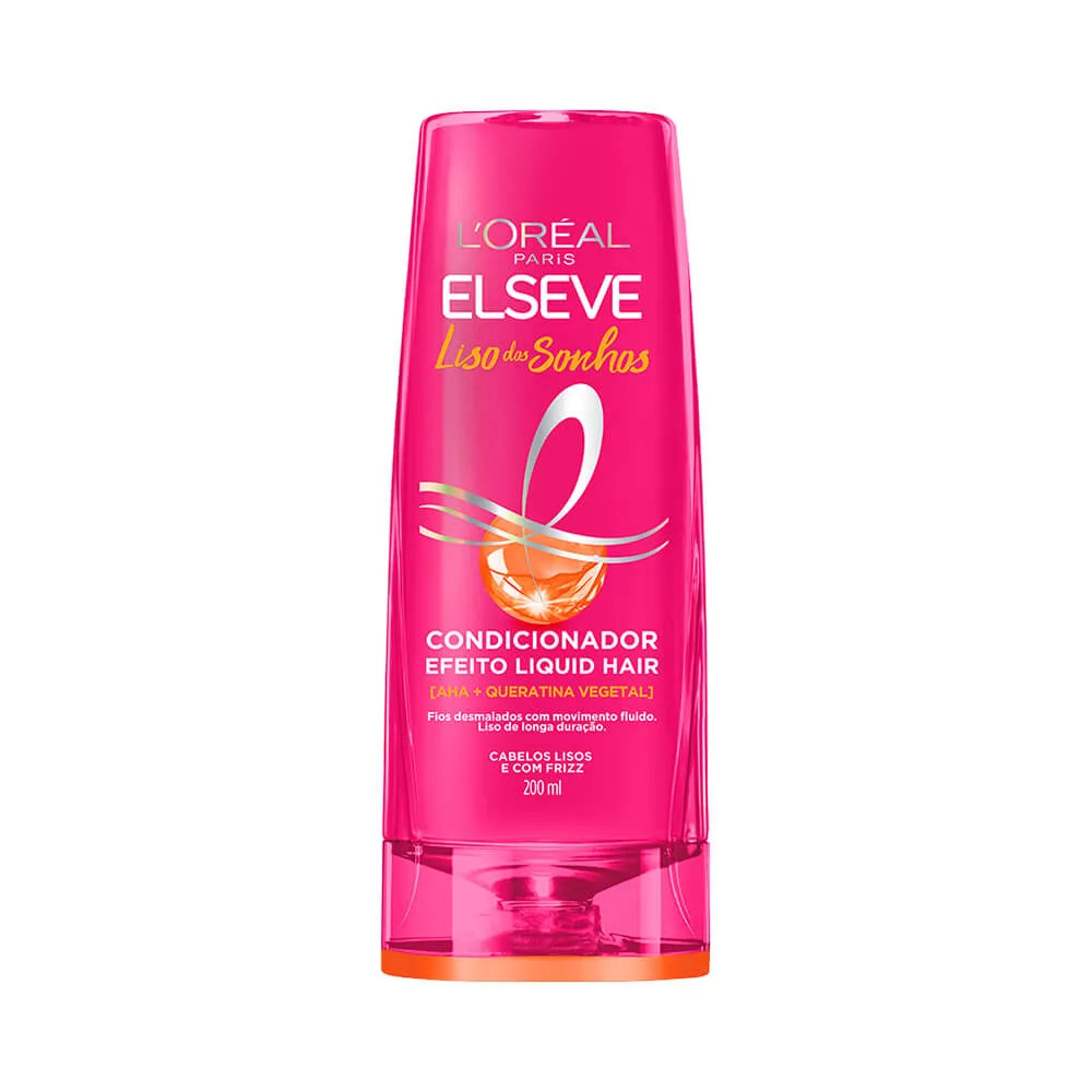 COND ELSEVE LISO DOS SONHOS "LISOS E C/FRIZZ" 200ML