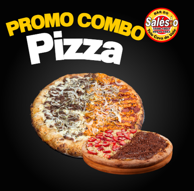 Combo Pizza Grande + Pequena (sabores premium)