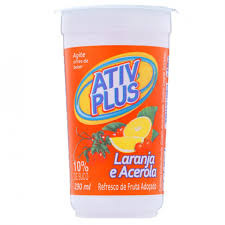 REF ATIV PLUS LARANJA C/ACEROLA COPO 290ML (UN 1.000)