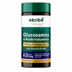 ÁCIDO HIALURÔNICO E GLUCOSAMINA 30 CAPS