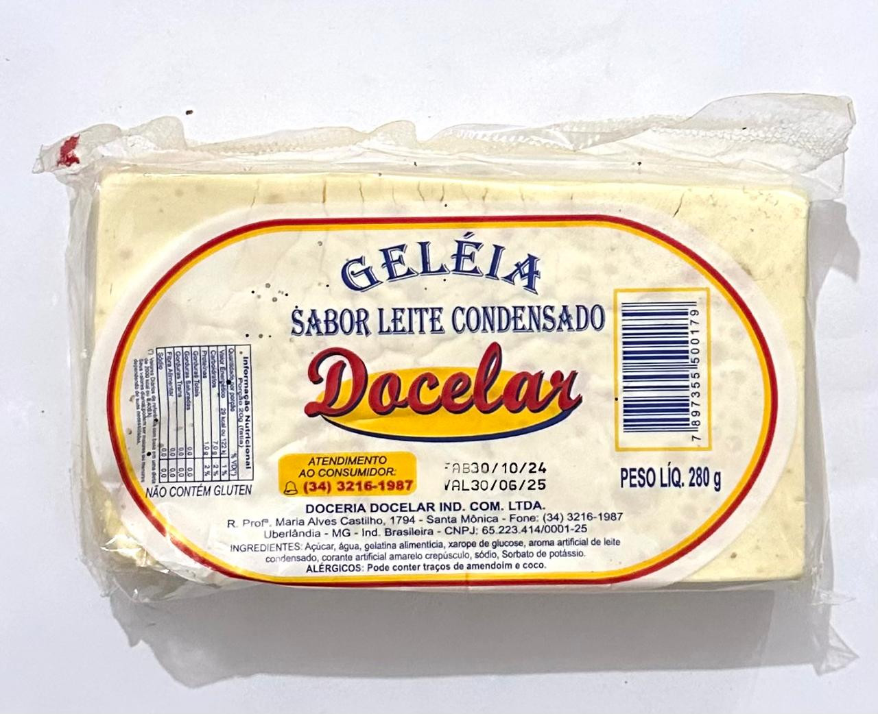 GELÉIA SABOR LEITE CONDENSADO DOCELAR 280G
