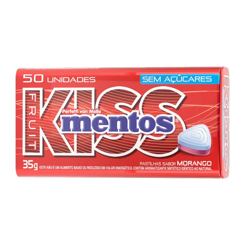 Pastilha Mentos kiss Fruit lata 35g
