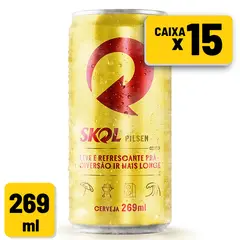 Cerveja Skol Pilsen Lata 269ml 
