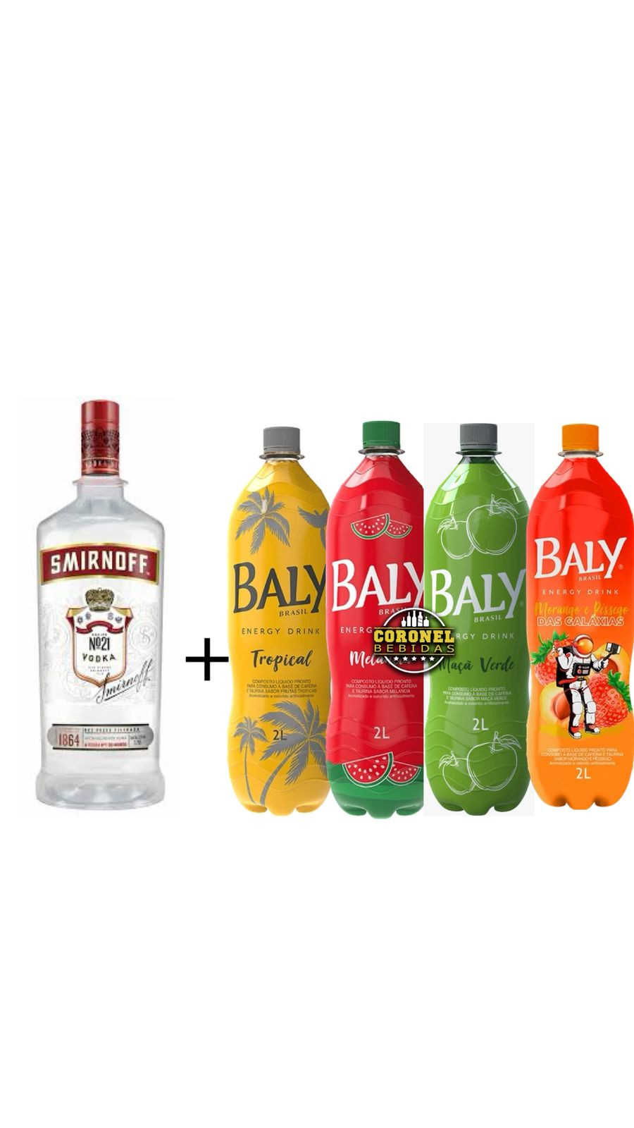 Vodka Smirnoff 1,75ml + 1 Baly 2l