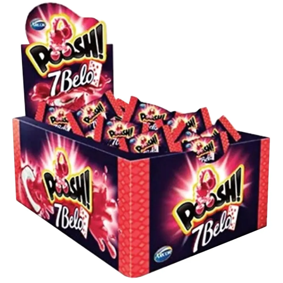 CX CHICLE POOSH 7BELO 200G C/40UN