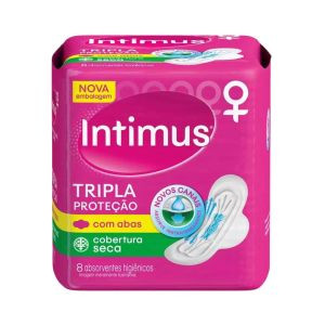 ABSORVENTE INTIMUS C/ ABAS SECA C/8UN