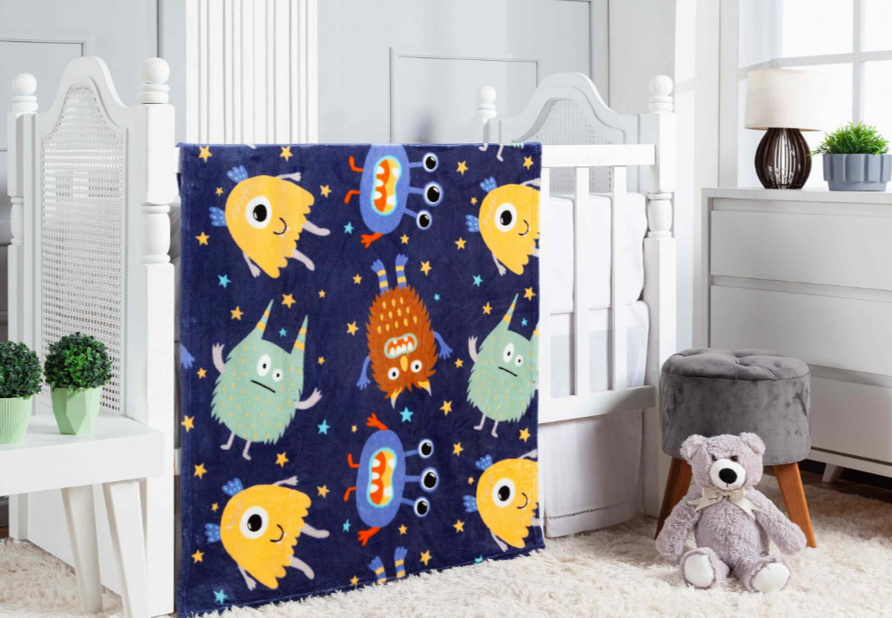 Cobertor Flannel Kids - Monstros 