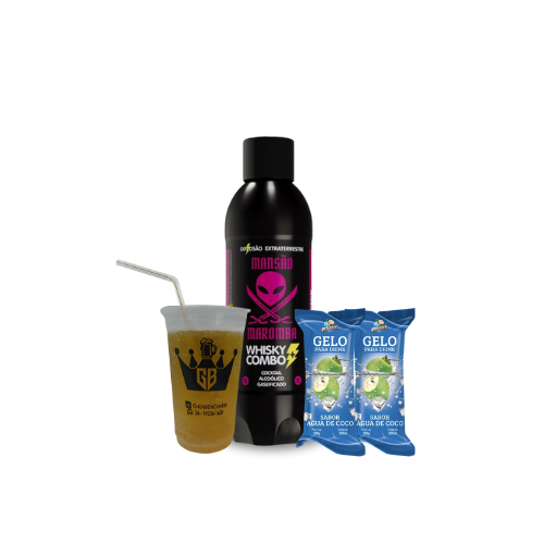 mansão maromba black  whisky + combo  1 l 