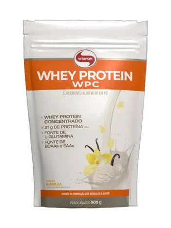 Whey Protein Wpc Bauniilha Sh 900g Vitafor