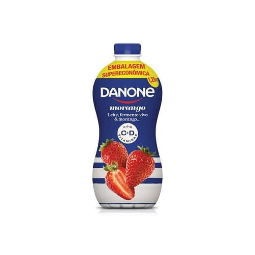 Iogurte Líquido Parcialmente Desnatado Sabor Morango Danone 1,25l
