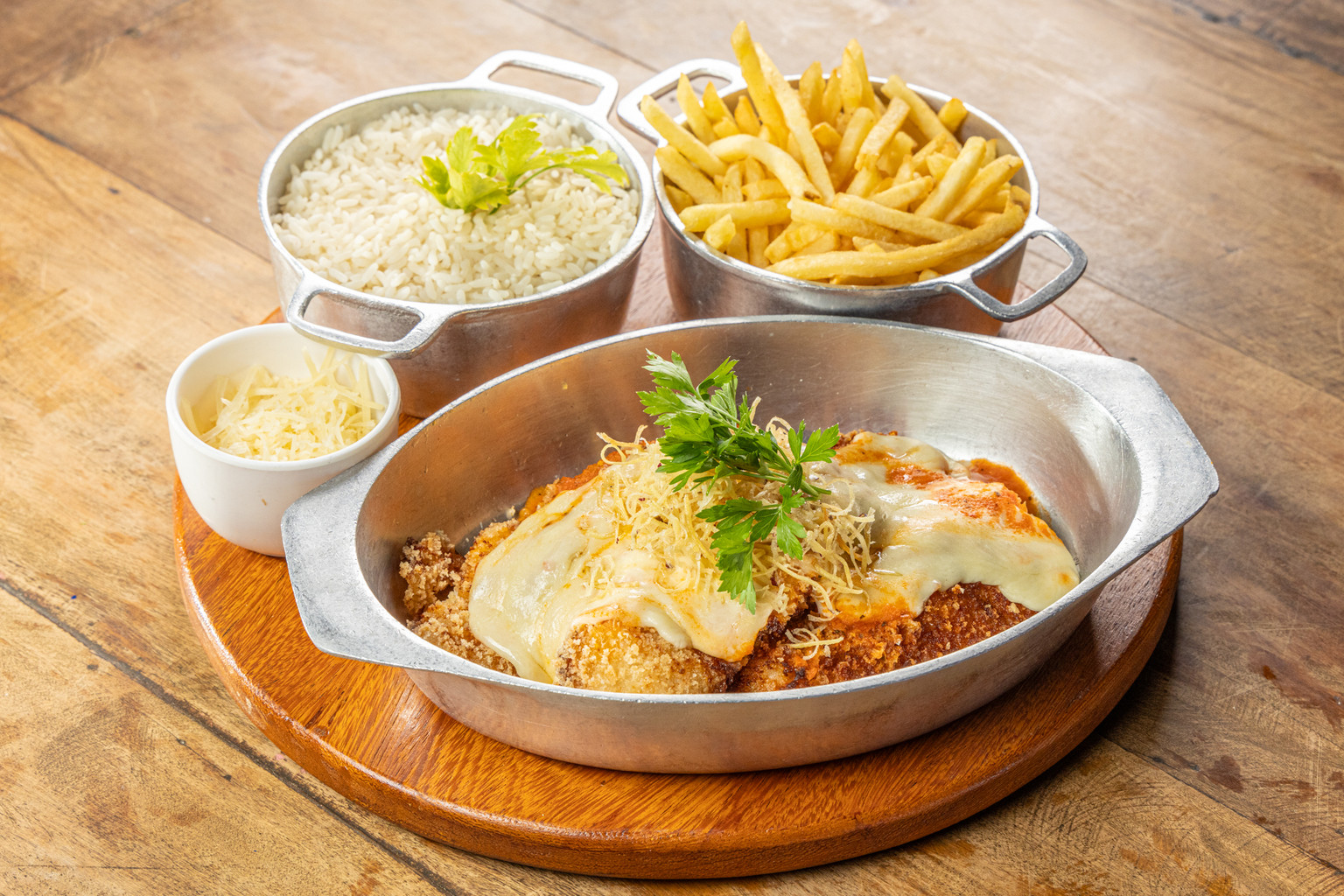 PARMEGIANA DE FRANGO P2  C/ ARROZ