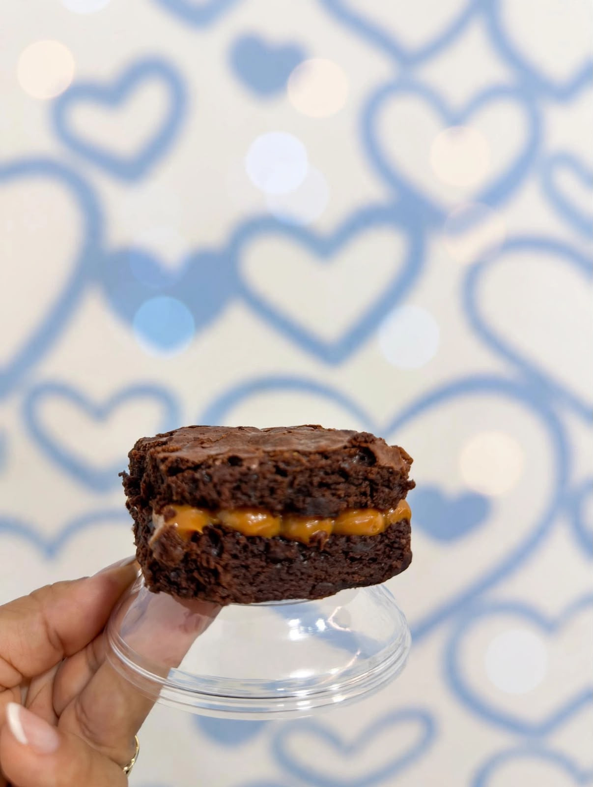 BROWNIE RECHEADO DE DOCE DE LEITE 