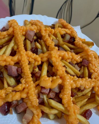 Batata M + Cheddar e Bacon