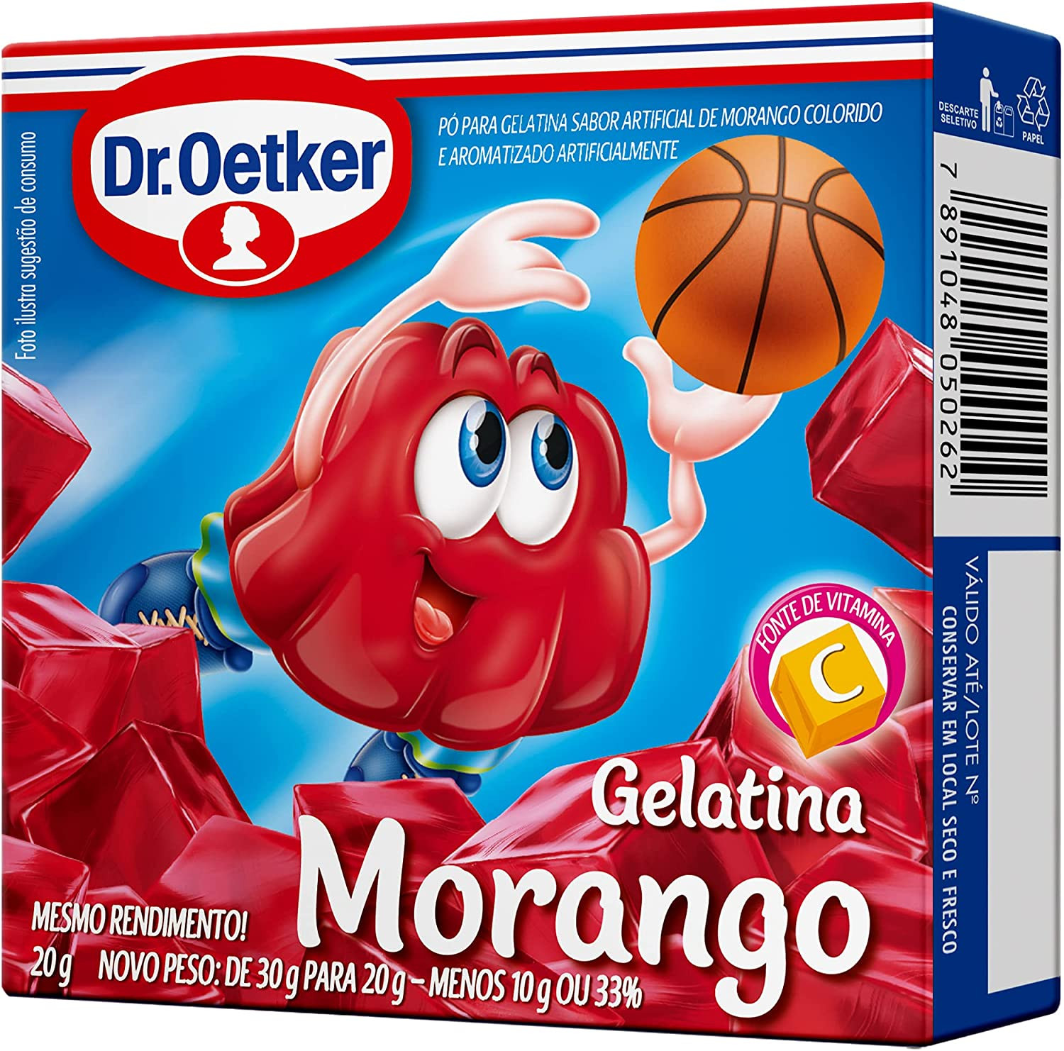 Gelatina Dr.Oetker Sabor Morango 20g