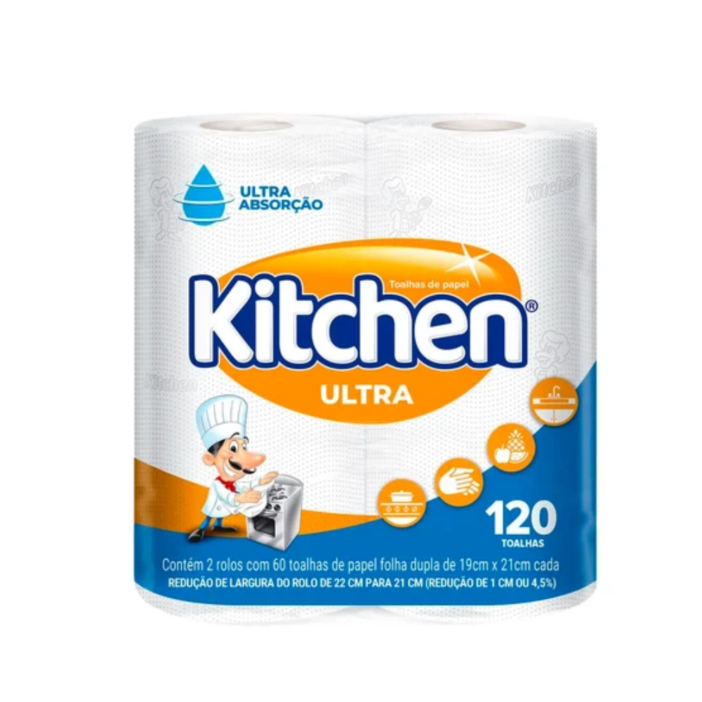 TOALHA PAPEL KITCHEN FL DUPLA C120 FLS