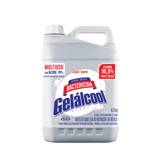 ALCOOL GEL 70 INPM GELALCOOL 4,3KG
