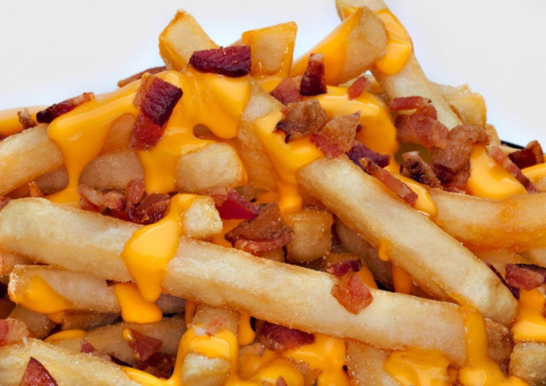 Batata frita com cheddar e Bacon M (300g)
