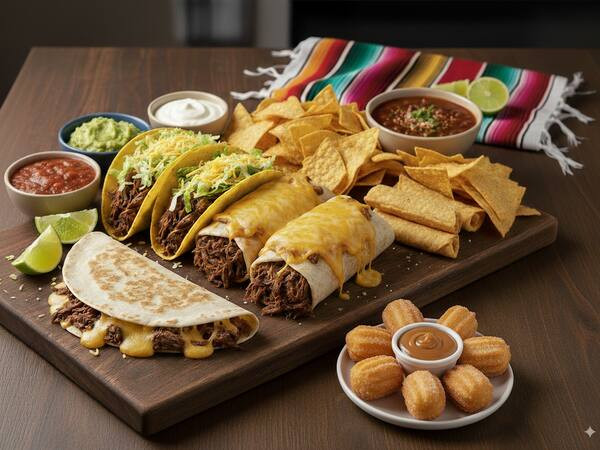 Menu Casal - Mexicano completo com sobremesa!