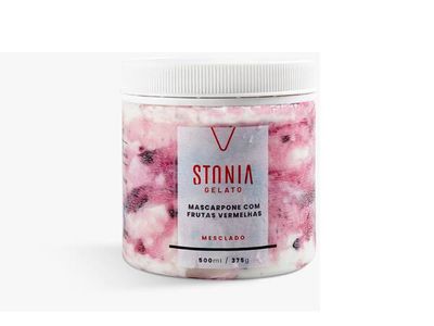 Stonia Gelato Mascarpone com Frutas Vermelhas 500 Ml