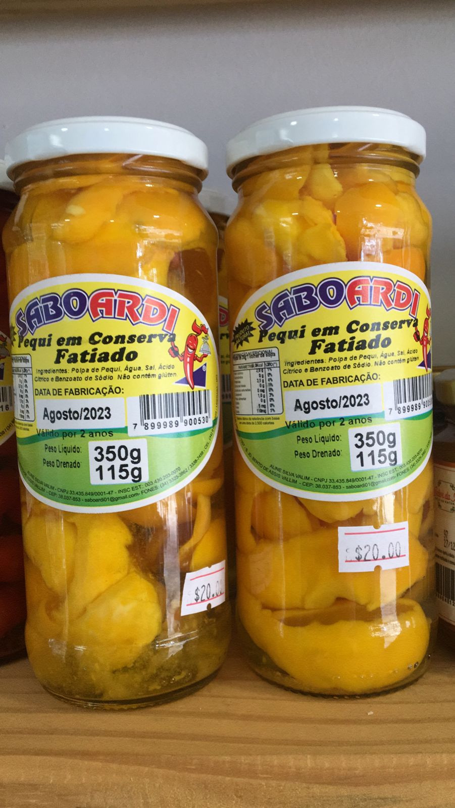 Pequi em conserva fatiado (350g)